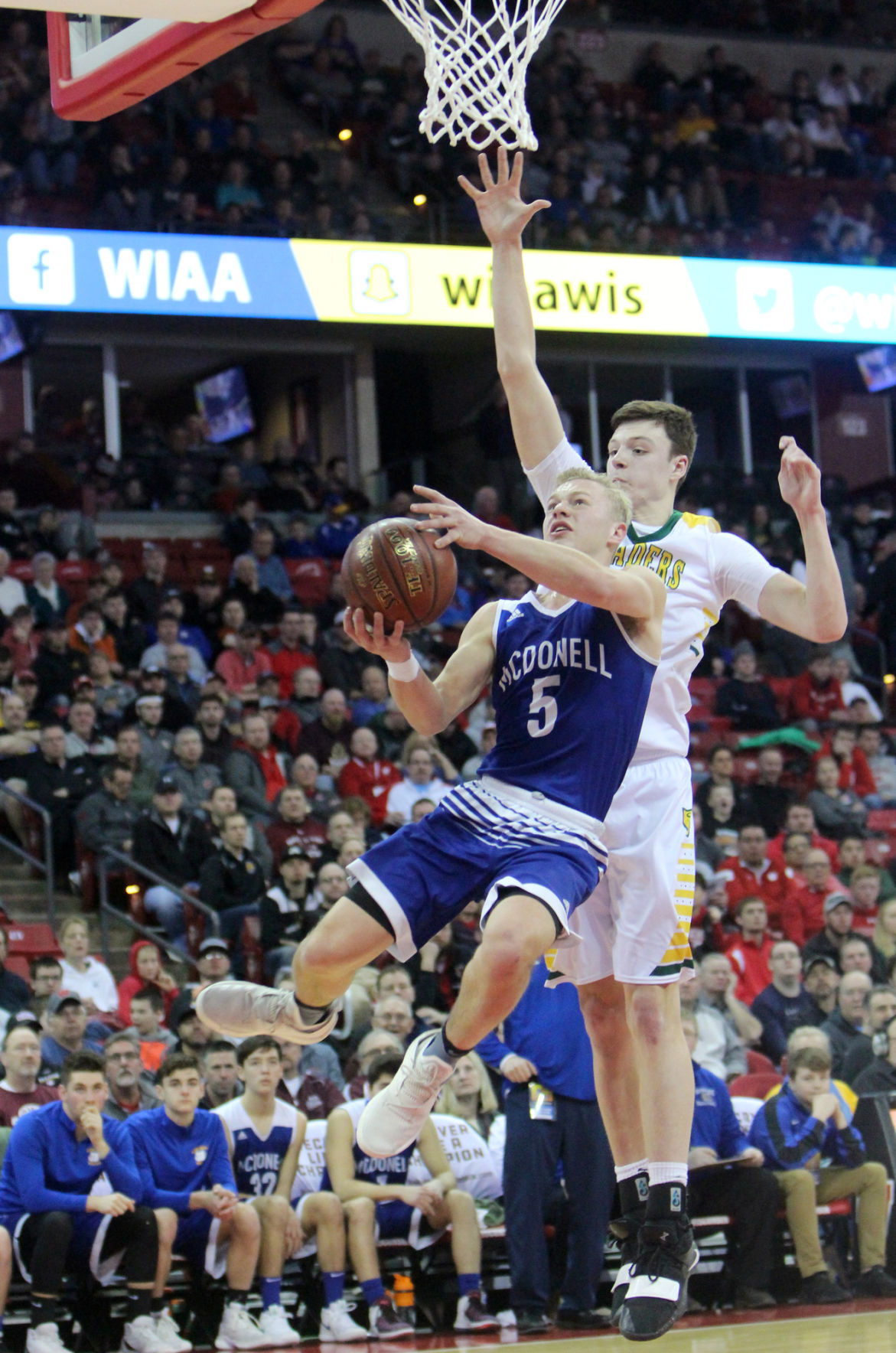 McDonell boys basketball vs Sheboygan Area Lutheran 3-15-19